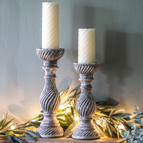 Aged Sowton Candle Holder - image 1