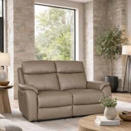 Aspire Kingsmere Leather Power Recliner 2 Seater Sofa