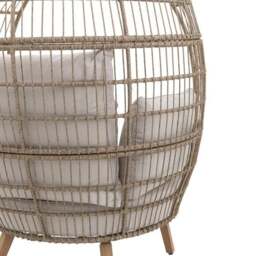 Cedar & Sage Melfi Wicker Egg Chair - thumbnail 5