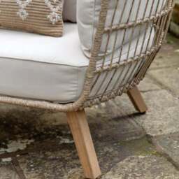 Cedar & Sage Melfi Wicker Egg Chair - thumbnail 3