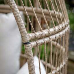 Cedar & Sage Melfi Wicker Egg Chair - thumbnail 2