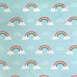 Rainbow Unicorn Multicoloured Fitted Sheet - thumbnail 2