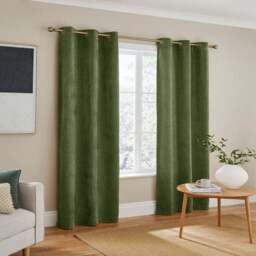 Ensley Chenille Blackout Eyelet Curtains - thumbnail 2
