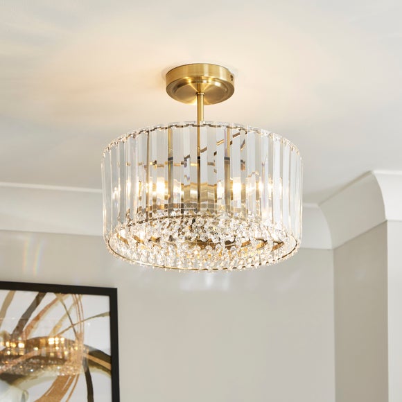 Crus 3 Light Semi Flush Ceiling Light - image 1