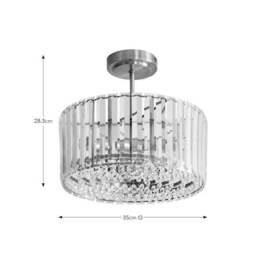 Crus 3 Light Semi Flush Ceiling Light - thumbnail 6