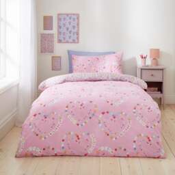 Friendship Hearts Duvet Cover and Pillowcase Set - thumbnail 1