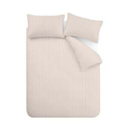 Catherine Lansfield Epping Textured Stripe Reversible Polycotton Duvet Cover & Pillowcase Set - thumbnail 6