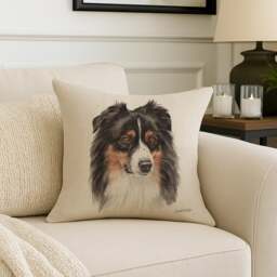 Christine Varley Aussie Shepard Square Cushion - thumbnail 1