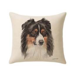 Christine Varley Aussie Shepard Square Cushion - thumbnail 3