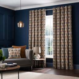Pelosa Cut Velvet Eyelet Curtains - thumbnail 2