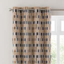 Pelosa Cut Velvet Eyelet Curtains - thumbnail 1