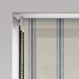 Folkstone Stripe Sheer Fire Retardant Made to Measure Roller Blind - thumbnail 4