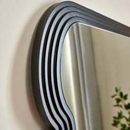 Ribbed Wavy Full Length Leaner Mirror - thumbnail 2