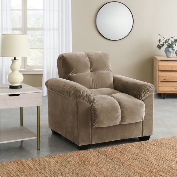 Margo Velvet Reclining Armchair - image 1