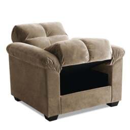Margo Velvet Reclining Armchair - thumbnail 3
