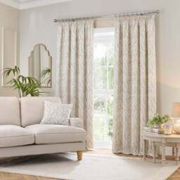 Shimla Embroidered Floral Pencil Pleat Curtains - thumbnail 2