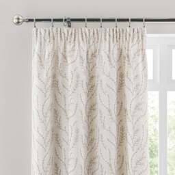 Shimla Embroidered Floral Pencil Pleat Curtains - thumbnail 1