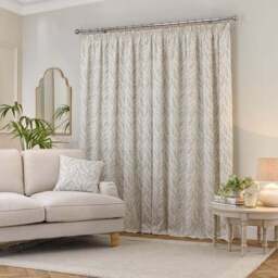 Shimla Embroidered Floral Pencil Pleat Curtains - thumbnail 4