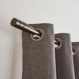 Cylinder Extendable Metal Eyelet Curtain Pole - thumbnail 4