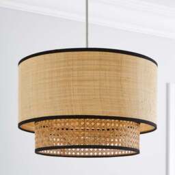 Malika Cane 2 Tier Easy Fit Pendant Shade - thumbnail 2