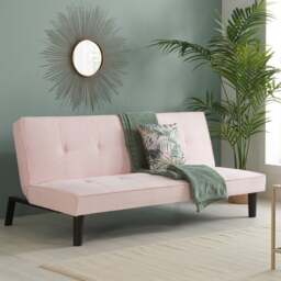 Aurora Velvet Double Sofa Bed - thumbnail 1