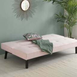 Aurora Velvet Double Sofa Bed - thumbnail 3