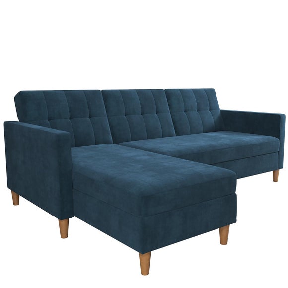 Hartford Chenille 3 Seater Corner Double Sofa Bed - image 1