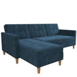 Hartford Chenille Corner Double Sofa Bed - thumbnail 1