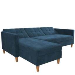 Hartford Chenille Corner Double Sofa Bed - thumbnail 3