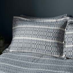 Ash Geometric 100% Cotton Oxford Pillowcase