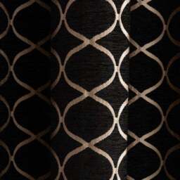 Chenille Ogee Eyelet Curtains - thumbnail 3