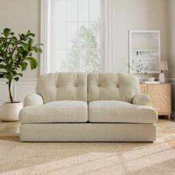 Martha Chunky Chenille 2 Seater Double Sofa Bed - thumbnail 2