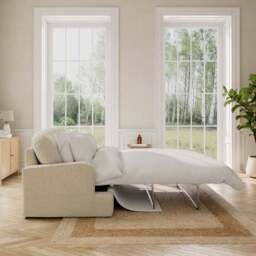 Martha Chunky Chenille 2 Seater Double Sofa Bed - thumbnail 3