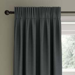 Berlin Blackout Pencil Pleat Curtains - thumbnail 1