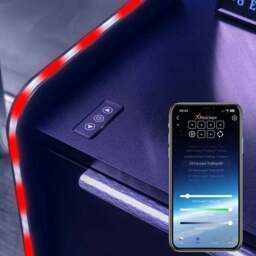 X Rocker Electra Bedside Table with Wireless Charging and LED Lights - thumbnail 4