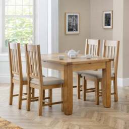 Hereford Set of 2 Dining Chairs, Taupe Faux Linen - thumbnail 2