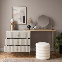 Georgi 3 Drawer Chest Dressing Table - thumbnail 2