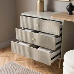 Georgi 3 Drawer Chest Dressing Table - thumbnail 3