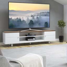 AVF White Sands Extra Wide TV Stand for TVs up to 85” - thumbnail 1