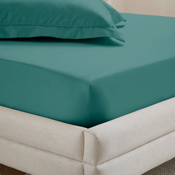 Dorma Crisp & Fresh 400 Thread Count Egyptian Cotton Percale Fitted Sheet - image 1