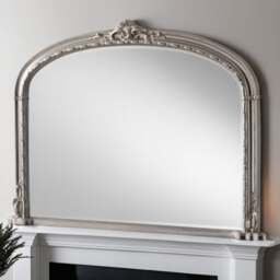 Yearn Victoria Arched Bevelled Overmantel Wall Mirror