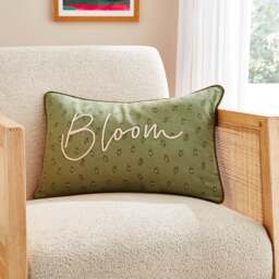 Bloom Rectangular Cushion Green