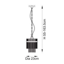 Vogue Langdon Art Deco Adjustable Pendant Light - thumbnail 6