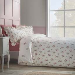 Catherine Lansfield Ditsy Floral 100% Brushed Cotton Duvet Cover & Pillowcase Set - thumbnail 1