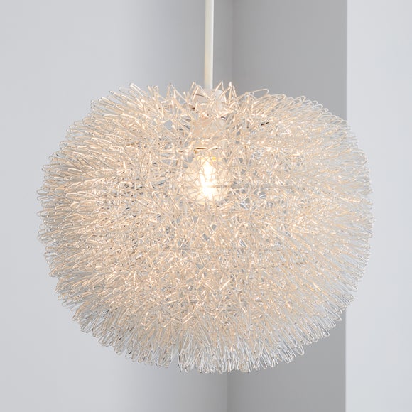 Urchin Ball Silver Easy Fit Pendant Shade - image 1