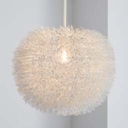 Urchin Ball Silver Easy Fit Pendant Shade - thumbnail 1
