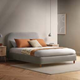 Silentnight Fara Bed Frame, Velvet - thumbnail 1