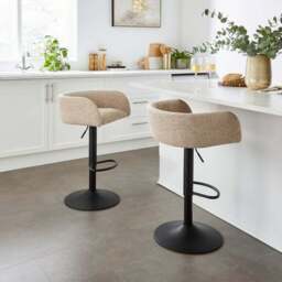 Talullua Height Adjustable Bar Stool, Luxe Chenille - thumbnail 2