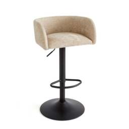 Talullua Height Adjustable Bar Stool, Luxe Chenille - thumbnail 5
