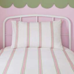 Scallop Stripe Duvet Cover and Pillowcase Set - thumbnail 2